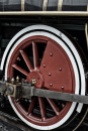 Tight shot of train wheel